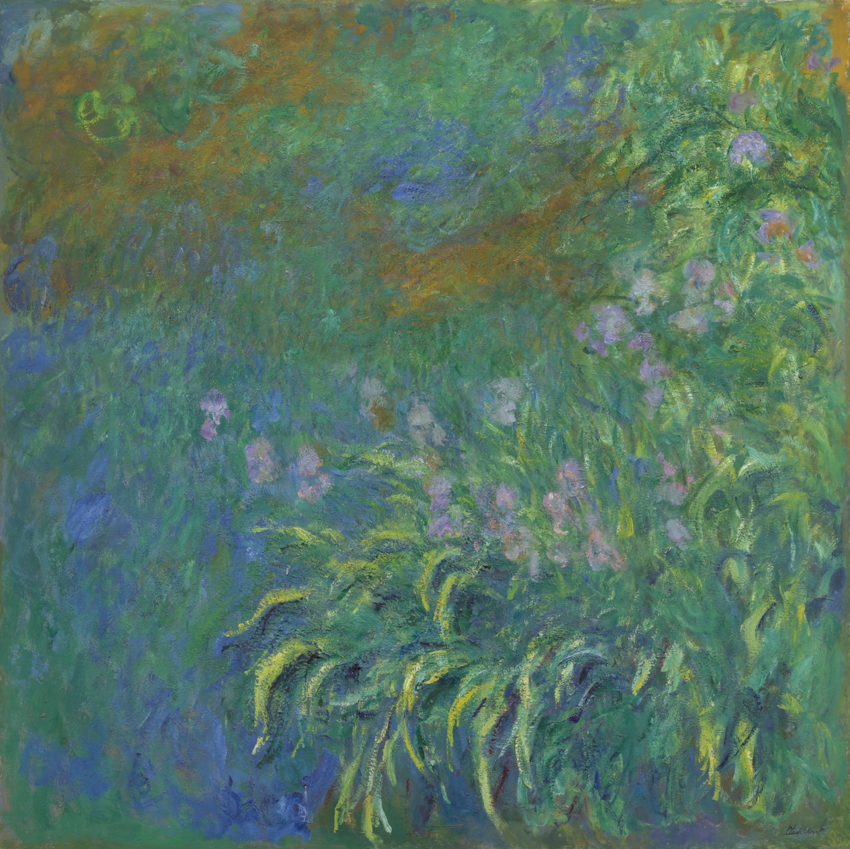 Irises by Claude Monet