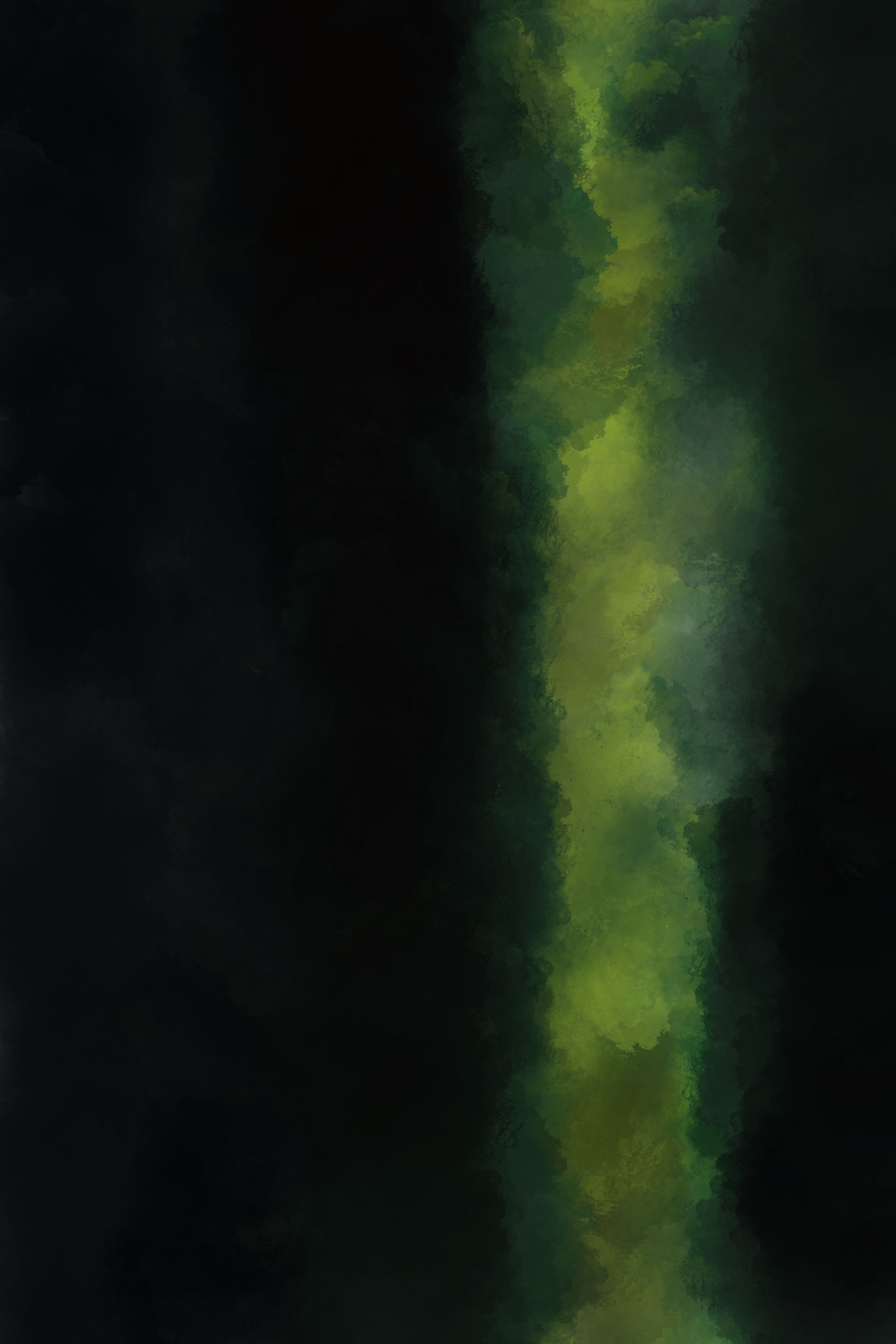 On the right, a spiraled green horizontal line on a dark background.
