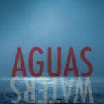 Book cover of image of blue waters with blue sky and moon at top of image. Yellow quote at top of cover, red title text with reversed white text underneath.