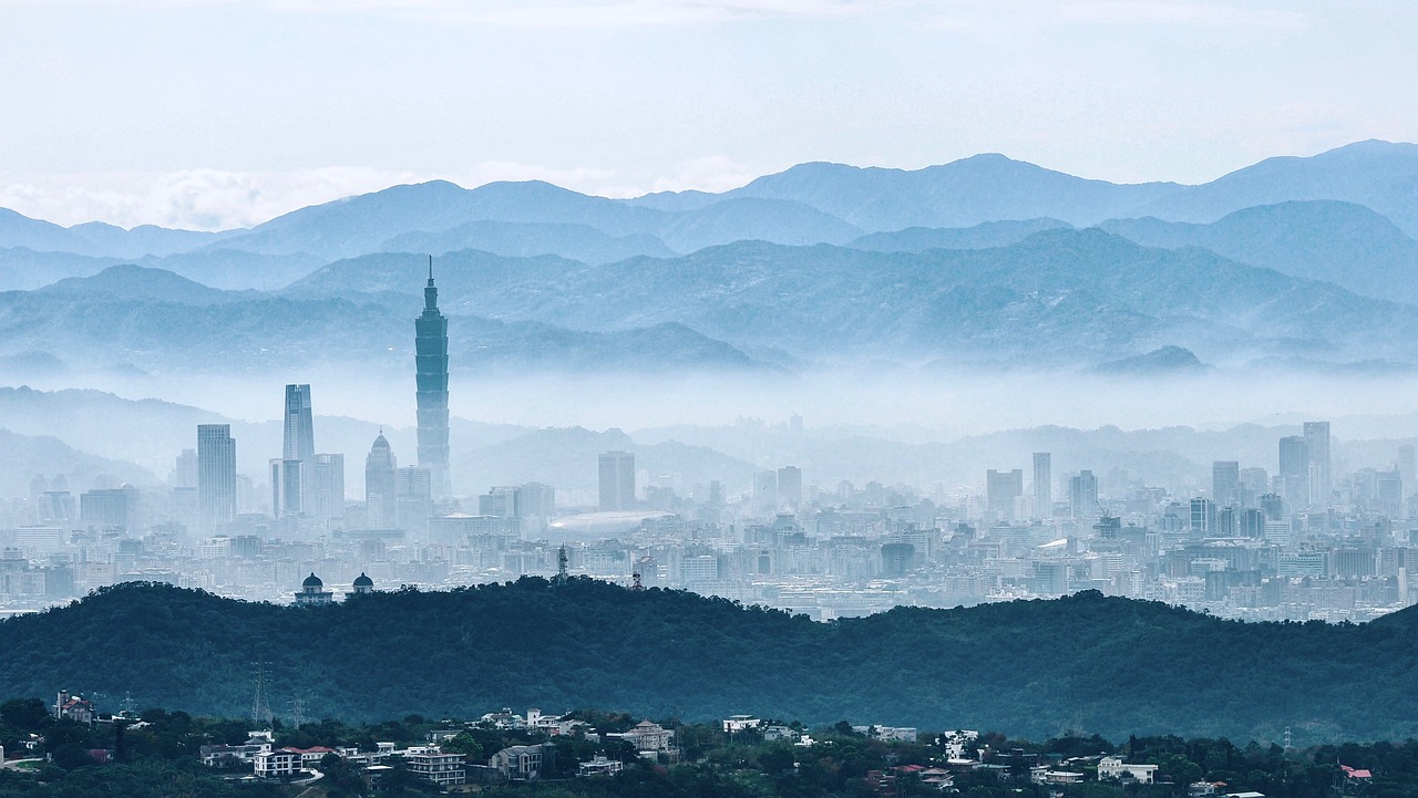 Skyline of Taipei, Taiwan