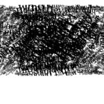 Many words in black serif font overlapping each other to form a dark cloud.