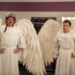 Danny McBride and Adam Devine in angel costumes